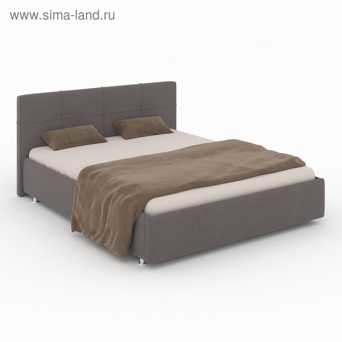 

Кровать «Пантеон» с ПМ, 1800×2000 мм, ортопедическое основание, цвет Bravo Grey