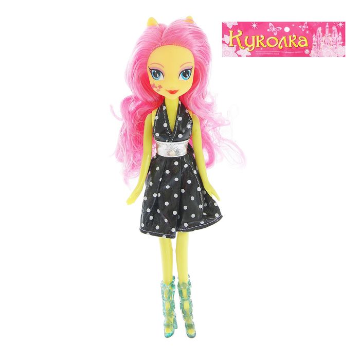 Кукла модная "Полина" с цветными волосами, МИКС