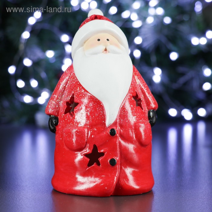 Фигура с подсветкой Дед Мороз 11х9х15см фигура светодиодная дед мороз 20led 220в ip44 эра б0041938