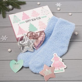 

Подарочный набор KAFTAN «Новый год: Happy new year»‎ носки р, 36-39 (23-25 см), ёлочная игрушка