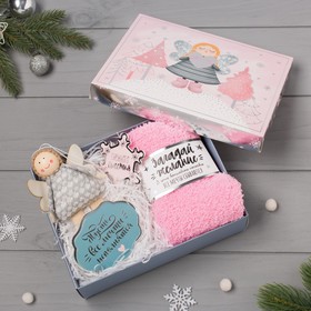 Подарочный набор KAFTAN "Загадай желание" носки р, 36-39 (23-25 см), ёлочная игрушка