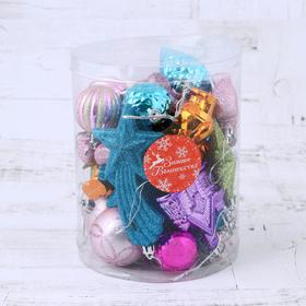 

Набор украшений пластик 27 шт "Зимние радости" микс