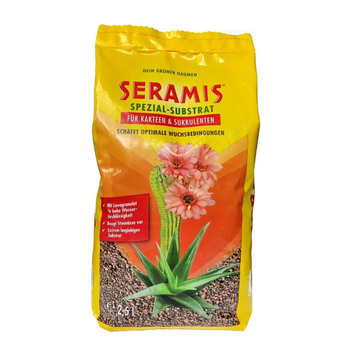 Гранулят Seramis, для кактусов и суккулентов, 2,5 л грунт для кактусов и суккулентов 2 5 л