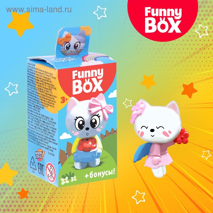 фото Набор для детей funny box «котик» набор: радуга, инструкция, наклейки, микс woow toys