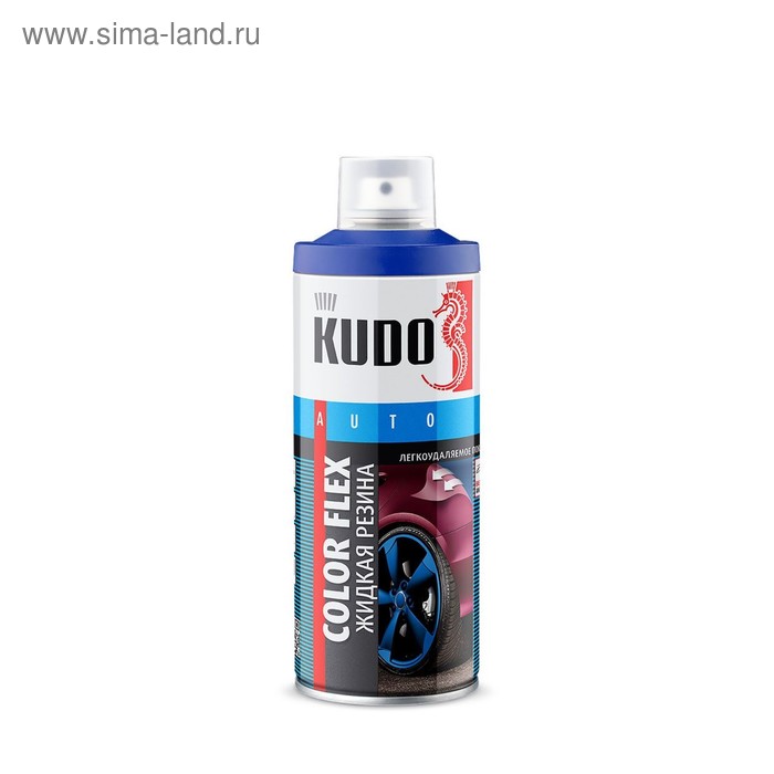 Жидкая резина KUDO, 520 мл, прозрачный, аэрозоль жидкая резина all 0104 чёрная матовая спрей 520 мл