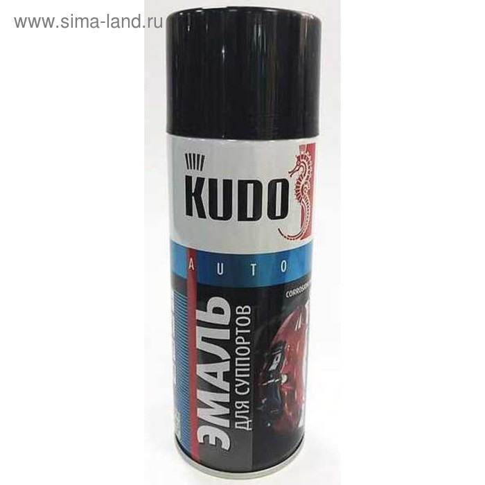 Краска для суппортов KUDO черная, 520 мл, аэрозоль KU-5214 жидкая резина краска для декоративных работ kudo deco flex прозрачная ku 5351 520 мл