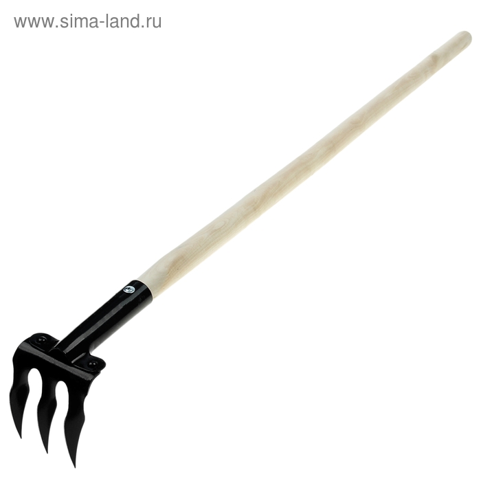 

Грабли прямые, 3 зубца, длина 100 см, деревянная ручка, "Флора"
