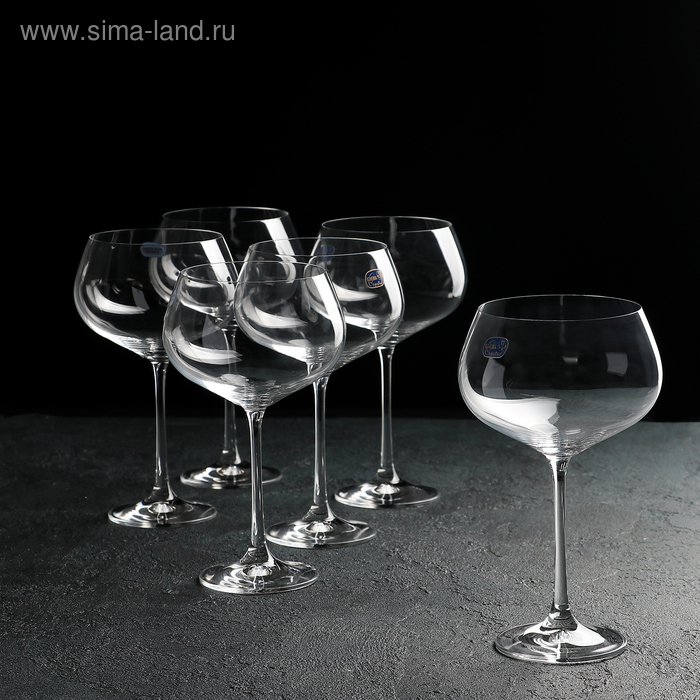 Набор бокалов для вина Bohemia Crystal «Меган», 500 мл, 6 шт набор бокалов crystal bohemia pinwheel 220 мл 6 шт