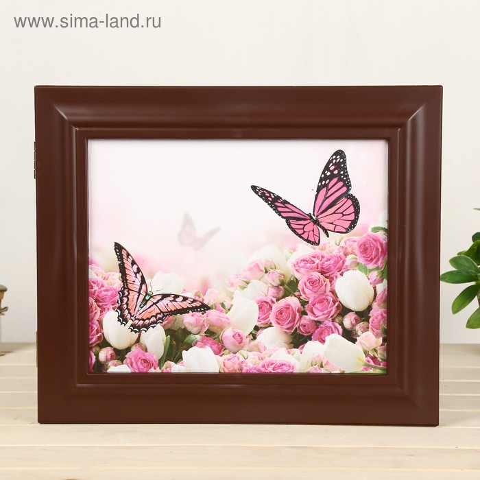 

Ключница "Бабочки" Орех 26х31х4,5 см