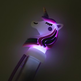 Ручка-прикол «Единорог», световая, цвета МИКС от Сима-ленд