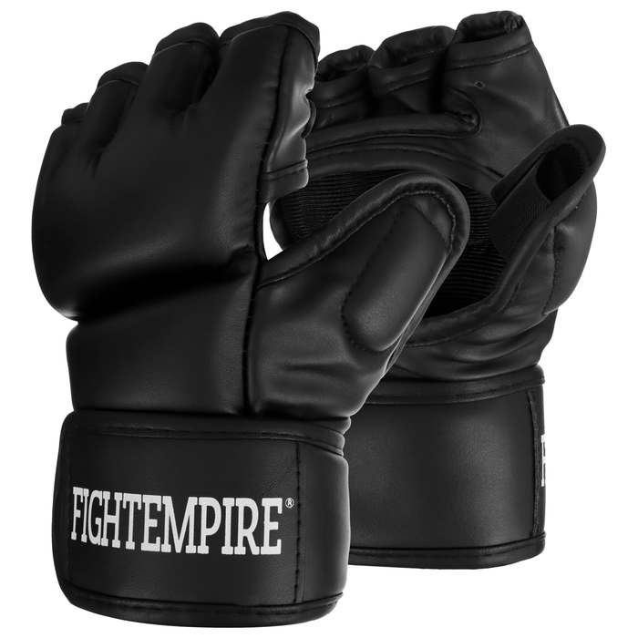 Перчатки для ММА тренировочные FIGHT EMPIRE, чёрные, размер S перчатки для мма boybo wings цвет черный красный размер s 7743474