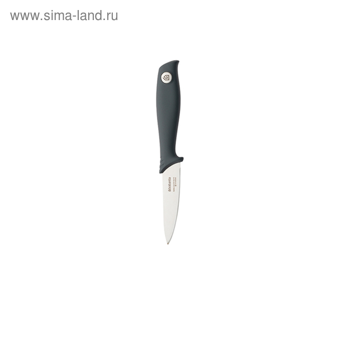 фото Нож для очистки овощей brabantia tasty+, цвет чёрный, 17 см