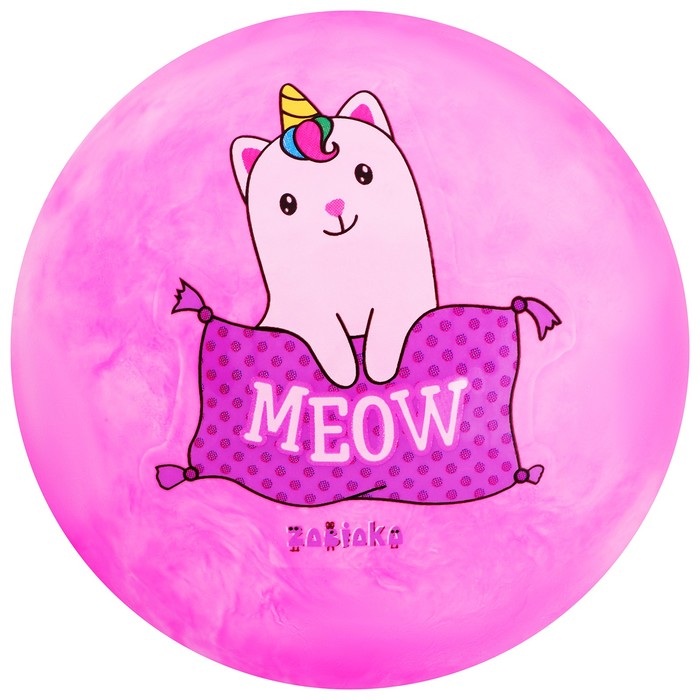 фото Мяч детский meow, d=22 см, 60 г zabiaka