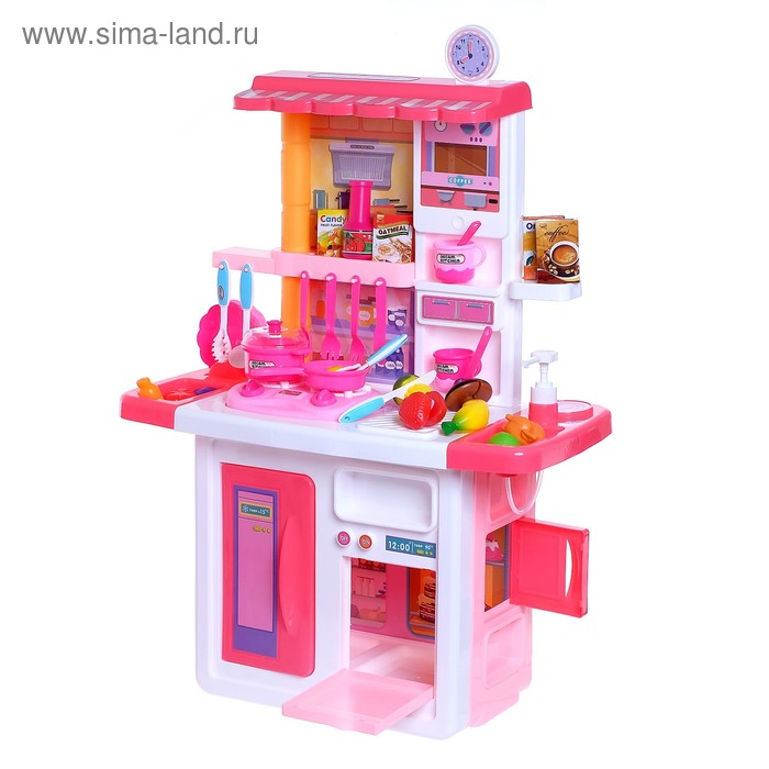 фото Игровой набор кухня «готовим вместе», с аксессуарами, свет, звук, бежит вода из крана, микс