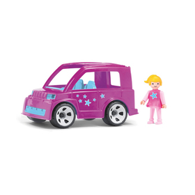 Игрушка «Городской розовый автомобиль», с водителем