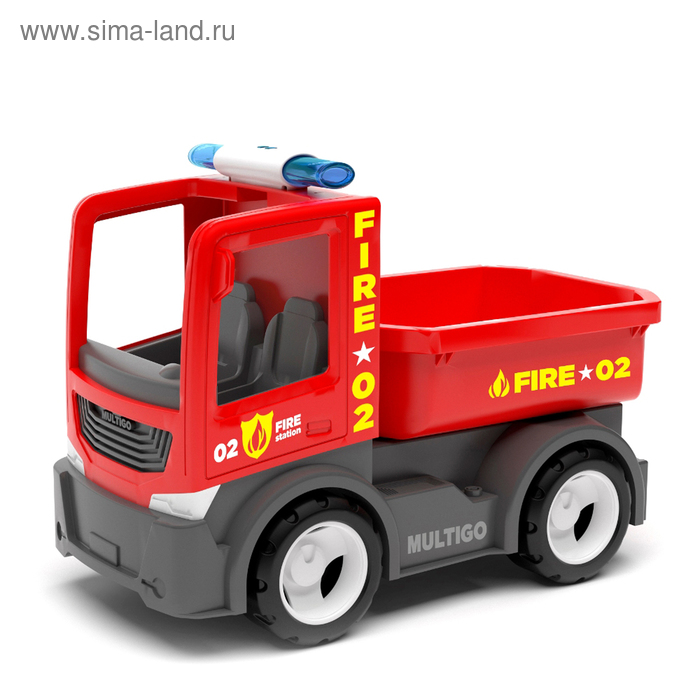 Машинка Efko MultiGo «Пожарный грузовик» машинка efko multigo fire set 27314 1 38 56 см красный