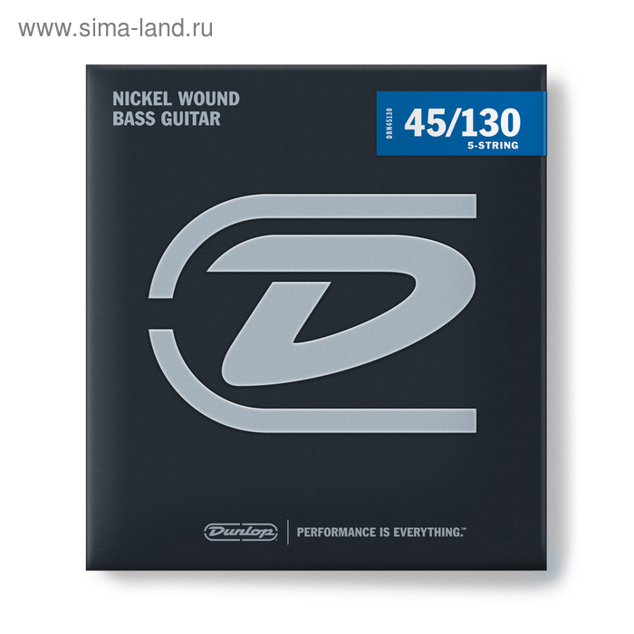 фото Струны для 5-ти струнной бас-гитары dunlop dbn45130t tapered , никелированные, 45-130,