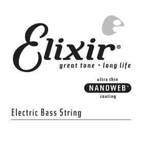 

Отдельная струна для бас-гитары Elixir 15375 Nanoweb никелированная, .075