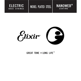 

Отдельная струна для бас-гитары Elixir 15370 Nanoweb никелированная, .070
