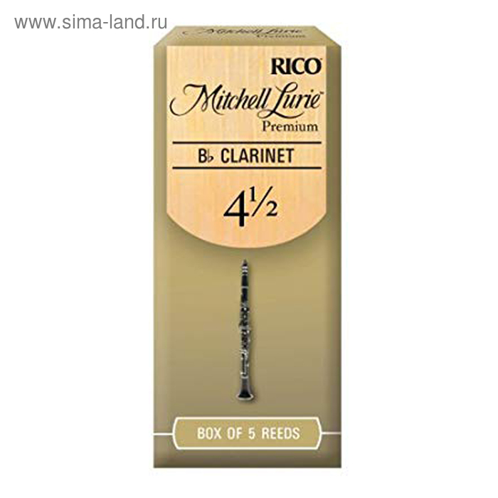 Трости Rico RMLP5BCL450 Mitchell Lurie Premium для кларнета Bb, размер 4.5, 5шт rmlp5bcl450 mitchell lurie premium трости для кларнета bb размер 4 5 5шт rico
