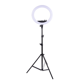 

Кольцевая лампа OKIRA LED RING DAR 240, 24 Вт, 240 светодиодов, d=35 см, + штатив, черная