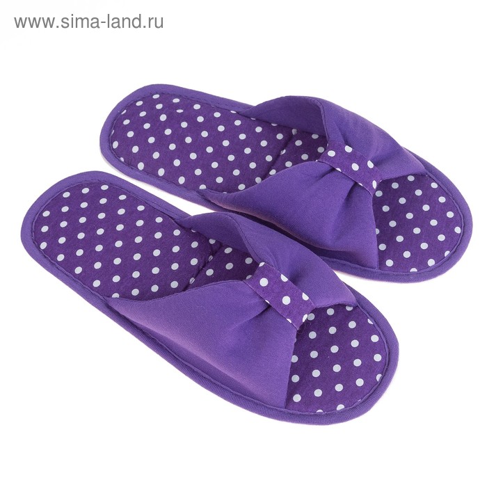 фото Тапочки женские цвет фиолетовый, размер 36-37 tap moda