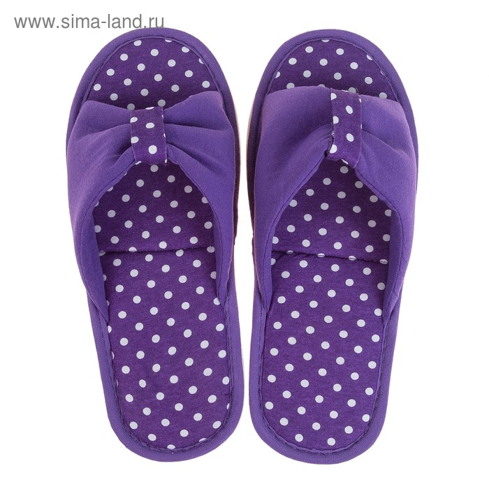 фото Тапочки женские цвет фиолетовый, размер 38-39 tap moda