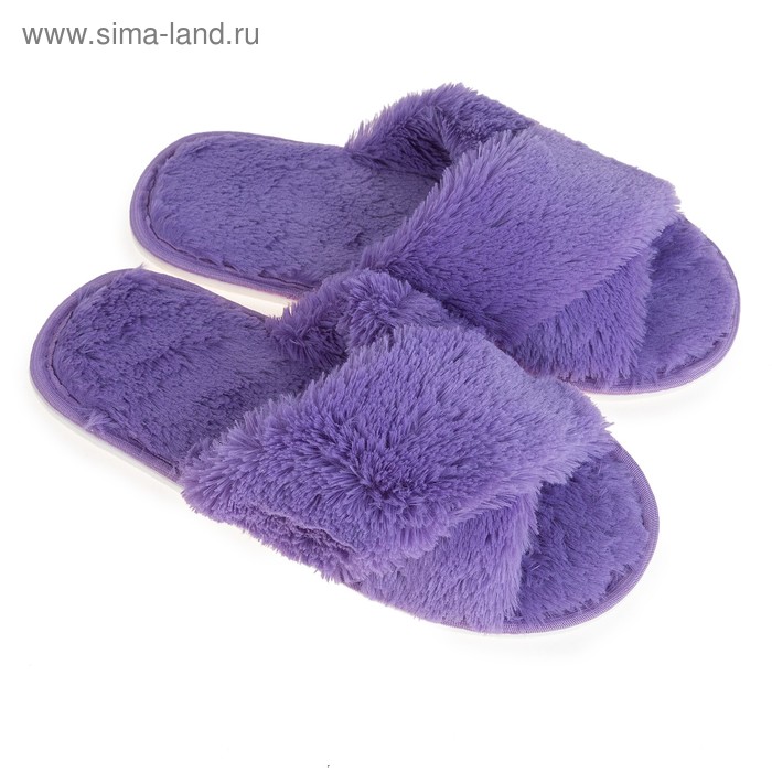 фото Тапочки женские цвет фиолетовый, размер 35 tap moda