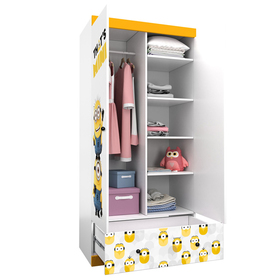 

Шкаф двухсекционный Polini kids Fun 890 «Миньоны», желтый