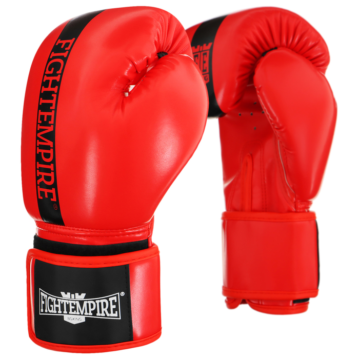 фото Перчатки боксёрские fight empire, 10 унций, цвет красный