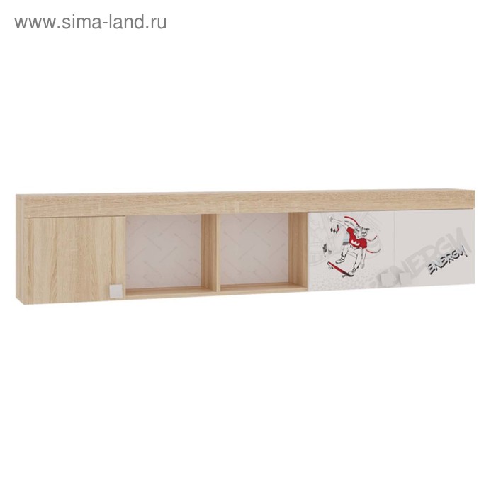 Полка Энерджи 2052х245х450 Дуб сономаБелый 4984₽