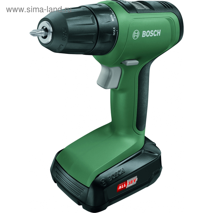 Аккумуляторная дрель-шуруповерт Bosch UniversalDrill 18/2, 18 В, 440/1450 об/мин, 2х1.5 Ач