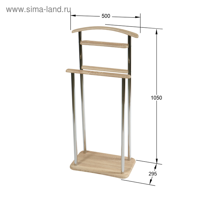 

Вешалка напольная «Элдридж», 295 × 500 × 1050 мм, цвет дуб сонома