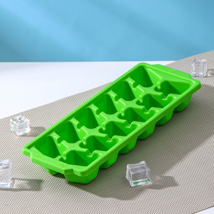 

Форма для льда, 26×9,5×3,5 см, 12 ячеек, цвет МИКС