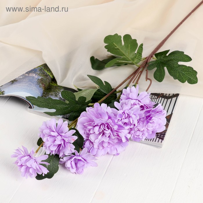 Садовые Цветы искусственные Клематис 7*60 см, сиреневый