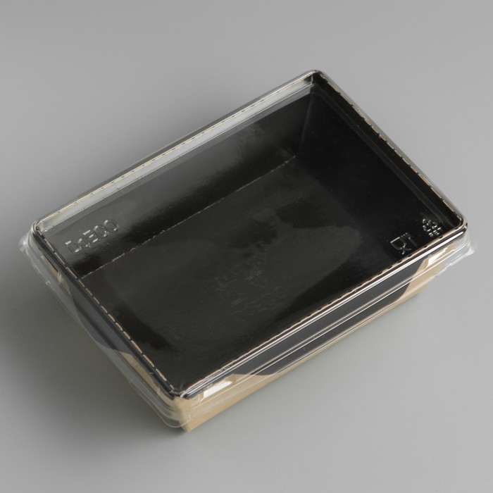 Упаковка, салатник с прозрачной крышкой, 14,5 х 9,5 х 4,5 см, 0,4 л