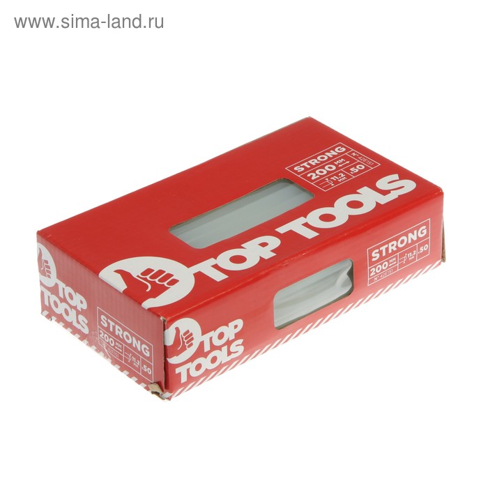 Стержни клеевые Top Tools 42E151, 11х200 мм, 50 шт., прозрачные