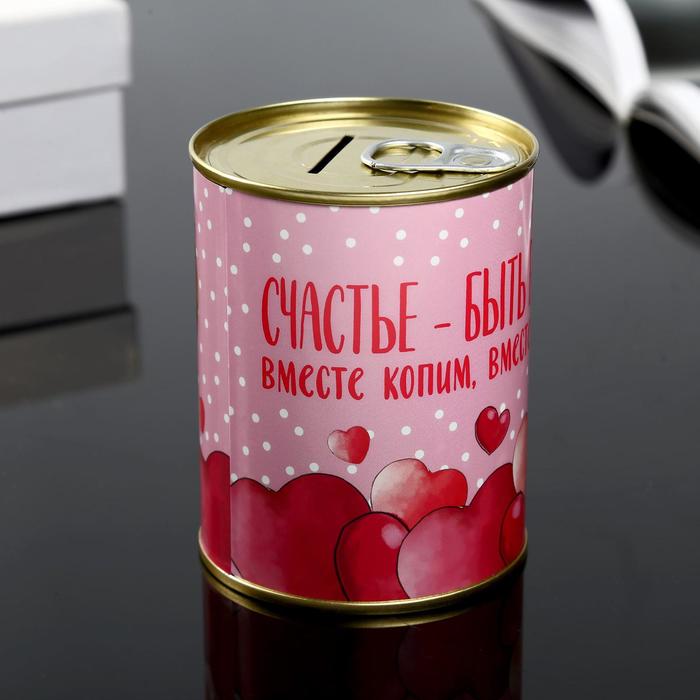 

Копилка-банка металл "Счастье быть вместе" 7,3х9,5 см