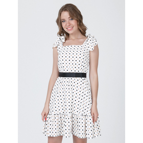 

Платье женское, размер 44, цвет молочный, коричневый