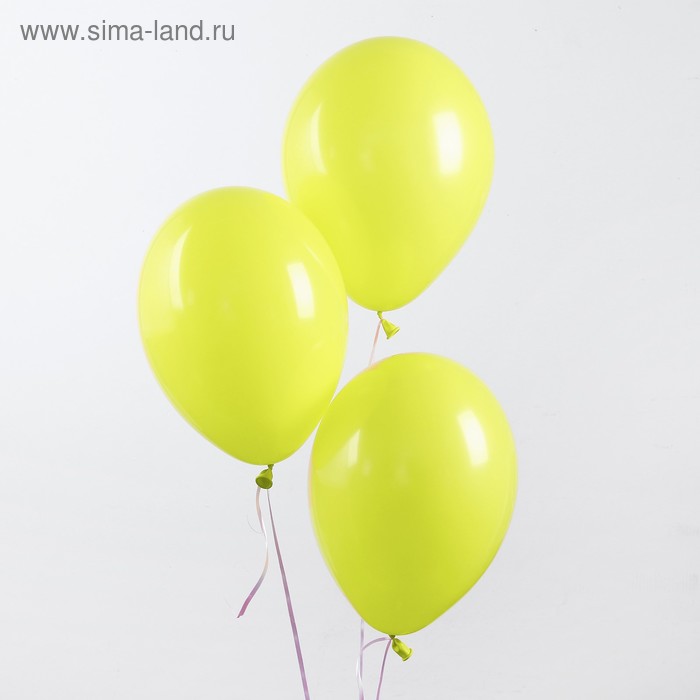 

Шар латексный 14", пастель, набор 25 шт., цвет лимонный