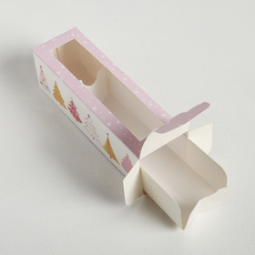 

Коробочка для макарун «Ёлочки», 18 × 5.5 × 5.5 см