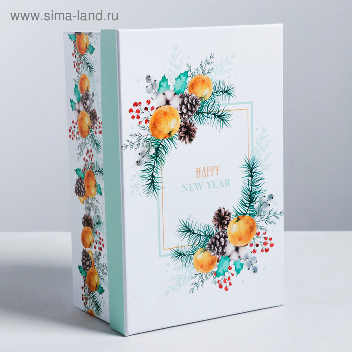 

Подарочная коробка Happy New Year, 26 × 17 × 10 см