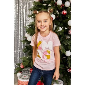 

Футболка детская KAFTAN "X-mas" р.34 (122-128), розовый