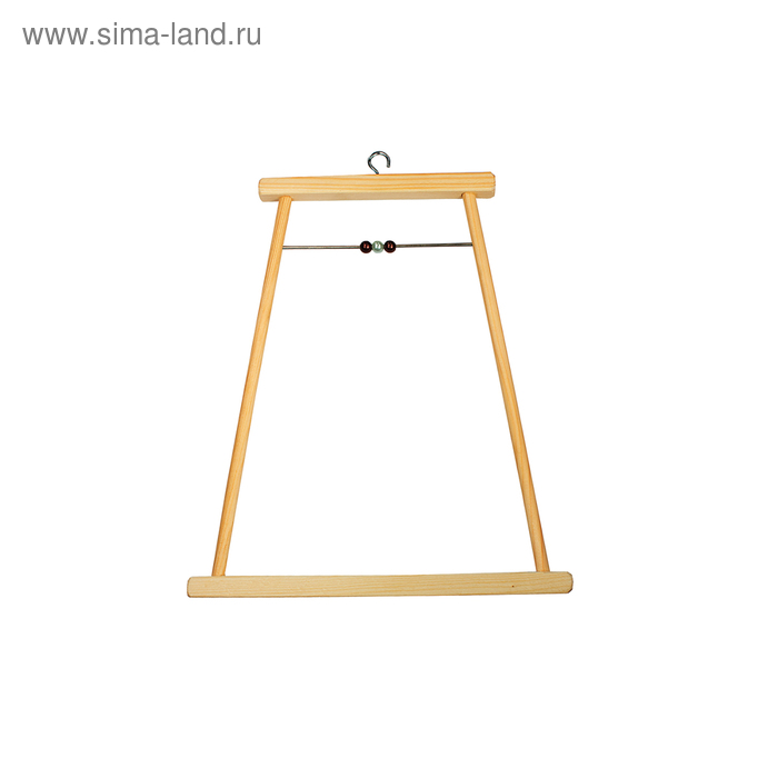 

Качели для птиц в клетку деревянные, большие с бусами, 17 х 0,8 х 19,5 см