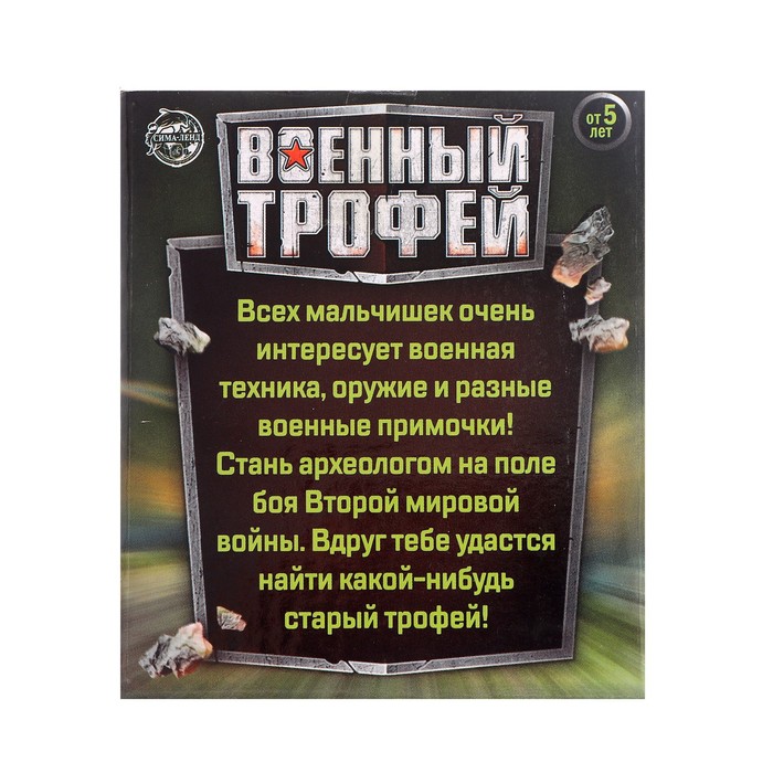 Набор для раскопок «Военный трофей: оружие»