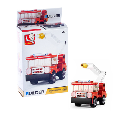 Конструктор «Пожарная машина с поливалкой», 39 деталей