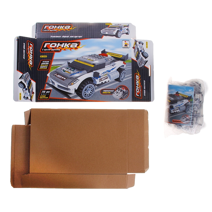 Конструктор на радиоуправлении «Гонка», 210 деталей