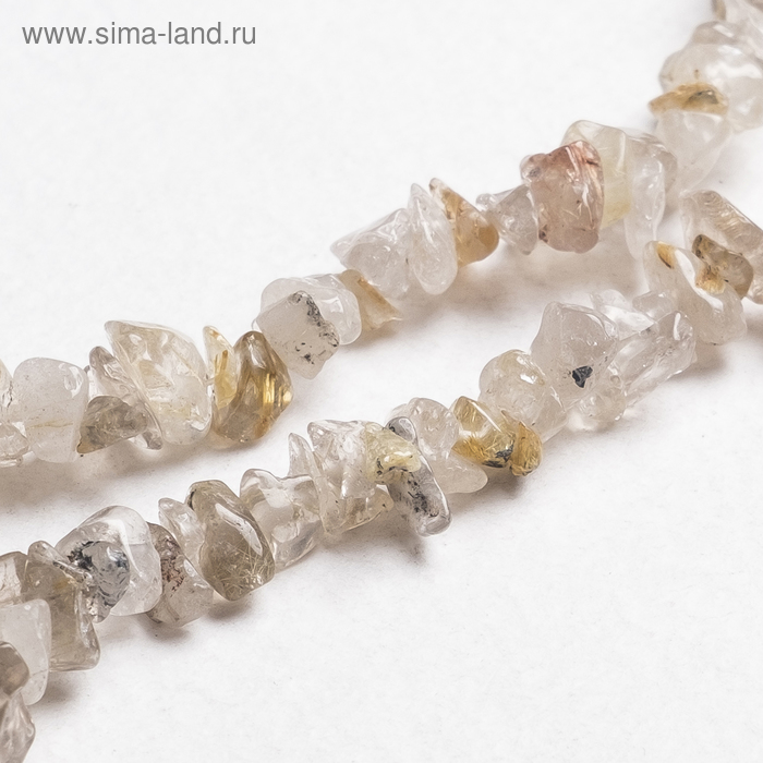 

Бусины на нити крошка "Агат бразильский", 85см