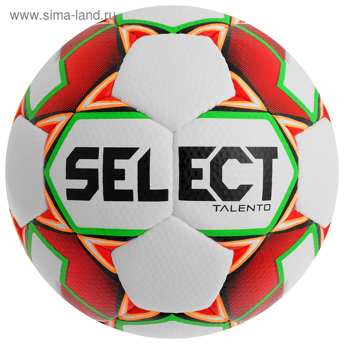 фото Мяч футбольный select talento, размер 5, pu, ручная сшивка, 32 панели, 4 подслоя, 390-410 г, 811008-103