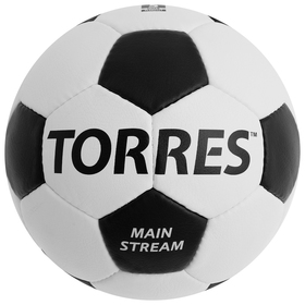 Мяч футбольный TORRES Main Stream, размер 5, PU, ручная сшивка, 32 панели, 4 подслоя, F30185